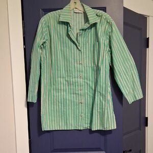 Green Striped Shirt